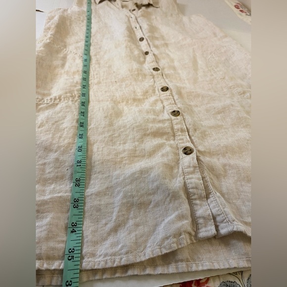 H by Halston  100% Linen shirt dress size Large - Picture 6 of 6